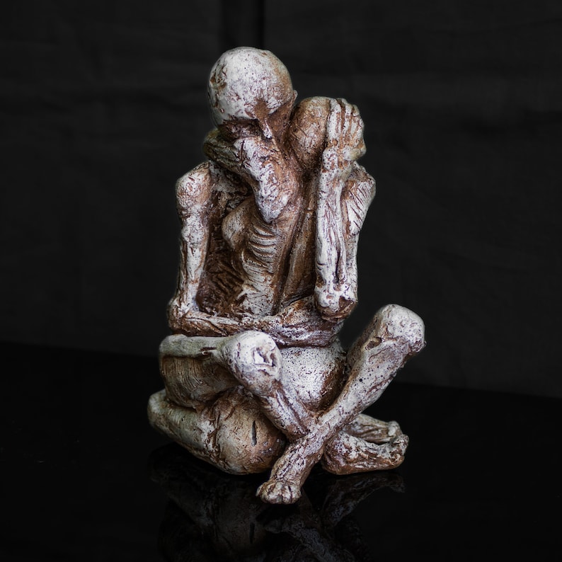 Lovers zdzislaw beksinski ORIGINAL SCULPTURE Macabre art