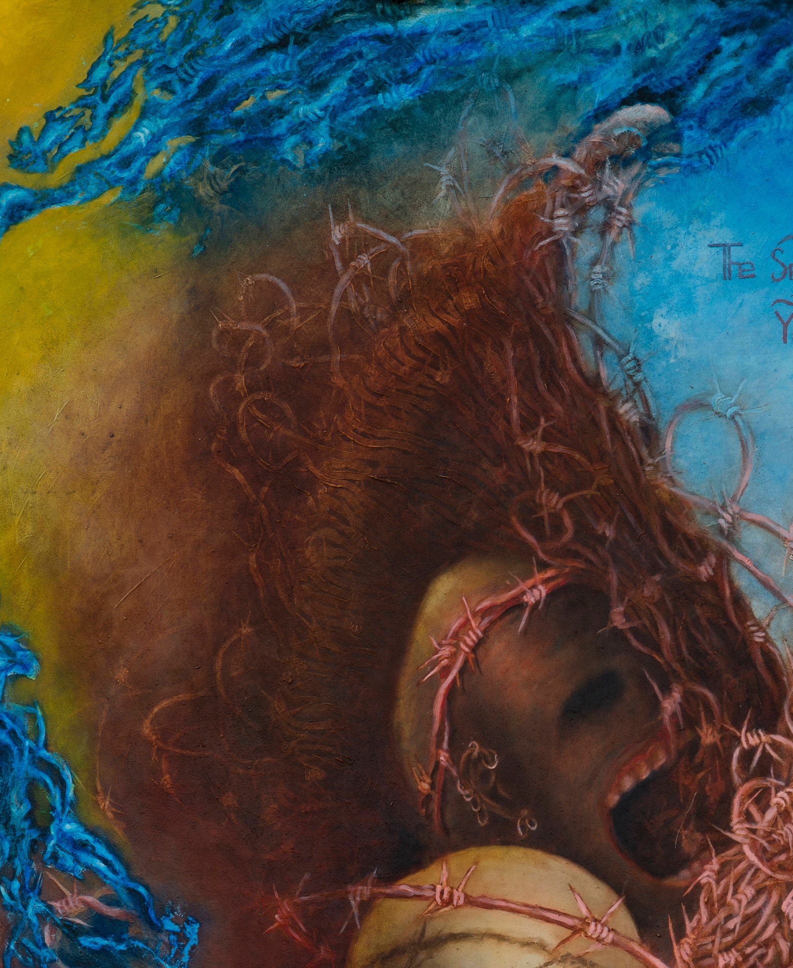 Macabre ORIGINAL OIL PAINTING 44x24 /Dark Surreal Art Etsy