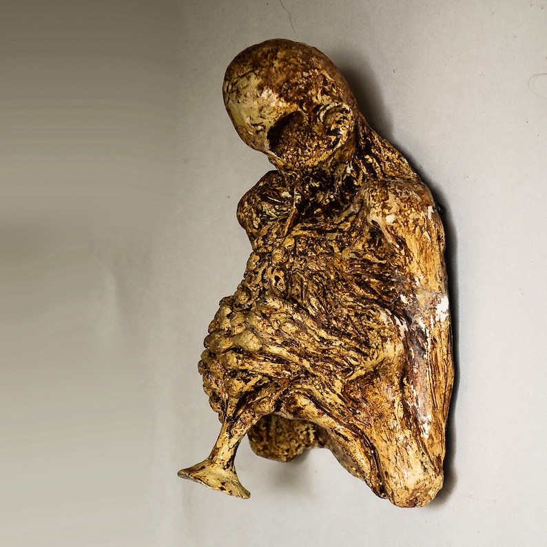 Zdzislaw beksinski ORIGINAL SCULPTURE Macabre art Creepy