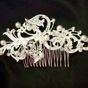 WEDDING HAIR COMB Diamontes Bridal Pearl Bridal Hair piece Headpiece Hair Jewellery Wedding access Hair Comb Hair jewel Prom Decorative gift