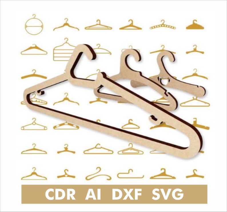 Hanger SVG, Clothes Hanger SVG, Wardrobe Svg, Hanger Clipart, Hanger Files for Cricut, Hanger