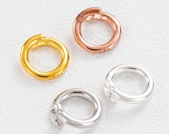 925 Sterling Silver Locking Jump Rings, Secure Connectors for Handmade ...
