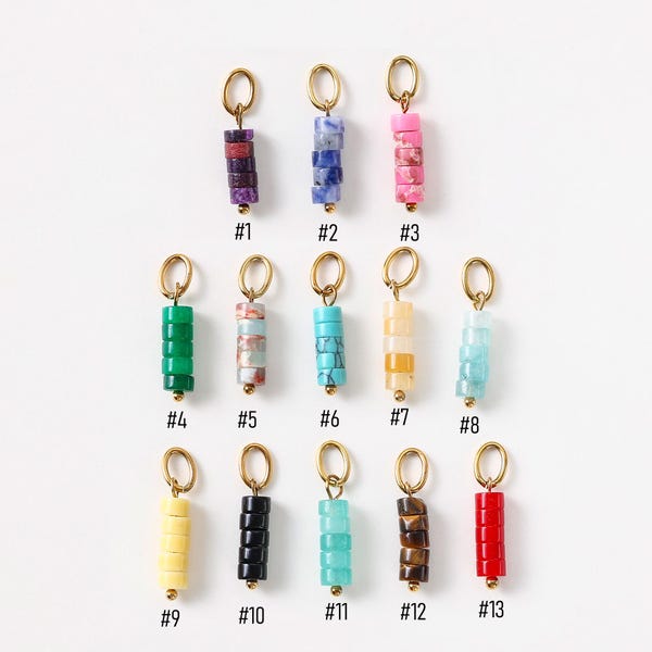 1/5 abalorios de piedras preciosas naturales, conector de joyería hecho a mano, colgante de piedra de ágata, abalorio de tubo de piedras preciosas naturales para suministros de joyería.