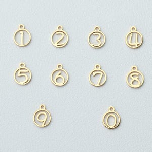 925 Sterling Silver Number Charm, Disc Number Charm, Silver Round Openwork Number Pendant, Lucky Number Pendant, Custom Number Charm