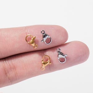 Stainless Steel Lobster Clasp: Gold & Silver Jewelry Findings (10mm)