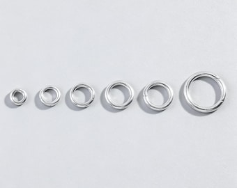 925 Sterling Silver Round Push Clasp, Round Carabiner Clasp, Round Carabiner Clasp, Jewelry Clasp