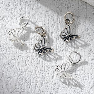 Sterling Silver Butterfly Charm, S925 Butterfly Charm, Silver Butterfly Charm, Animal Charm, Insect Charm, Charm for Jewelry Making
