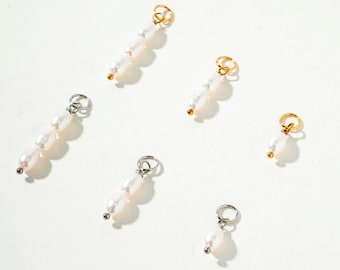 Dije de perla de agua dulce, colgante de perla natural, accesorios de joyería de perlas DIY