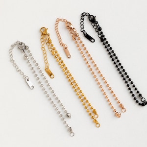 Catena regolabile placcata in oro 18 carati, bracciale regolabile semilavorato, delicata catena a maglie per la realizzazione di braccialetti, braccialetti semilavorati
