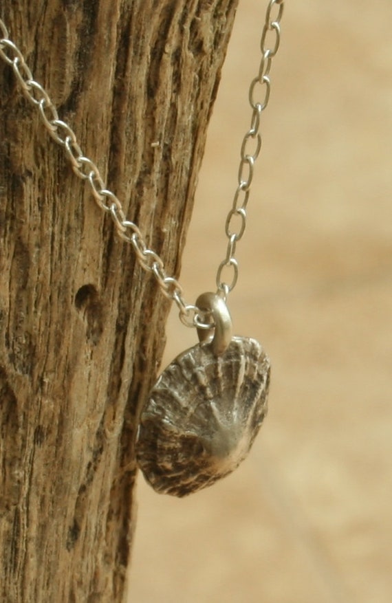Fine Silver Limpet Shell Necklace