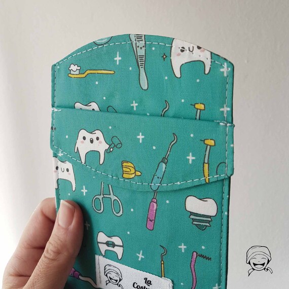 Molars pocket saver fabric designed by Taty Miau for La Etsy