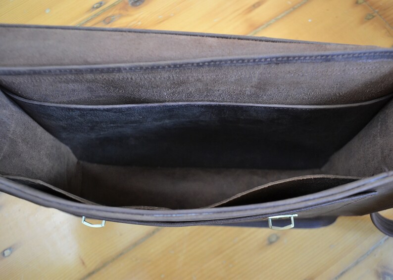 Handcrafted Men Messenger Bag Laptop Crossbody Bag for men full grain leather messenger Brown LEATHER MESSENGER BRIEFCASE bag