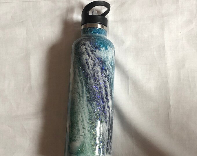 Glitter Double Walled Stainless Steel Water Bottle