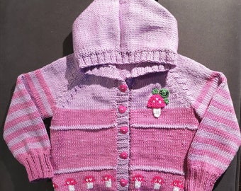 Baby Strickjacke,handgestrickt