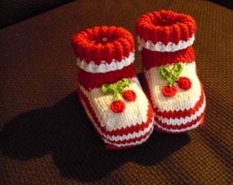 Baby Shoes "Cherries"