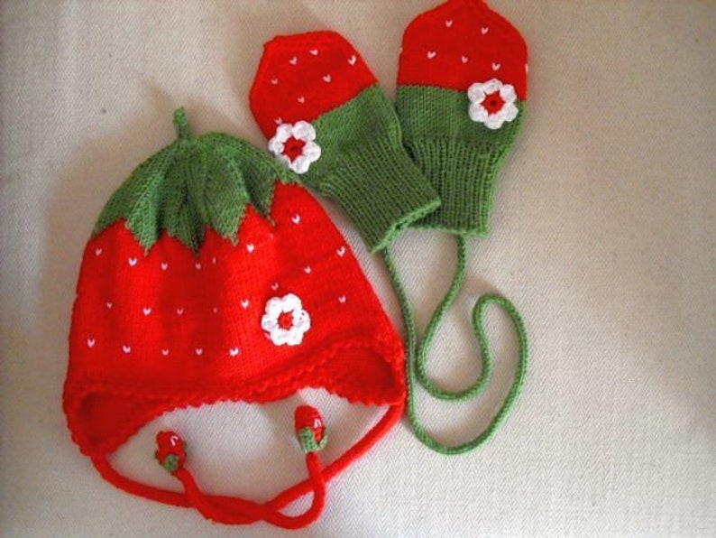 Baby Fist Gloves Strawberry ... image 2