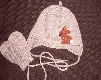 Baby hat also o.Handsch.. Color request!!