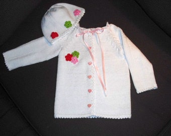 Baptismal jacket with hat “Uta”