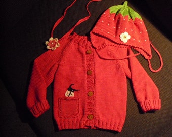 Baby jacket, cardigan as a set