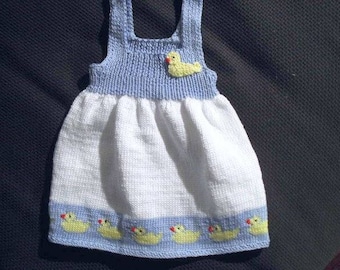 Baby dress, knitted