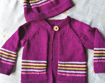 Baby cardigan 62/68 ready