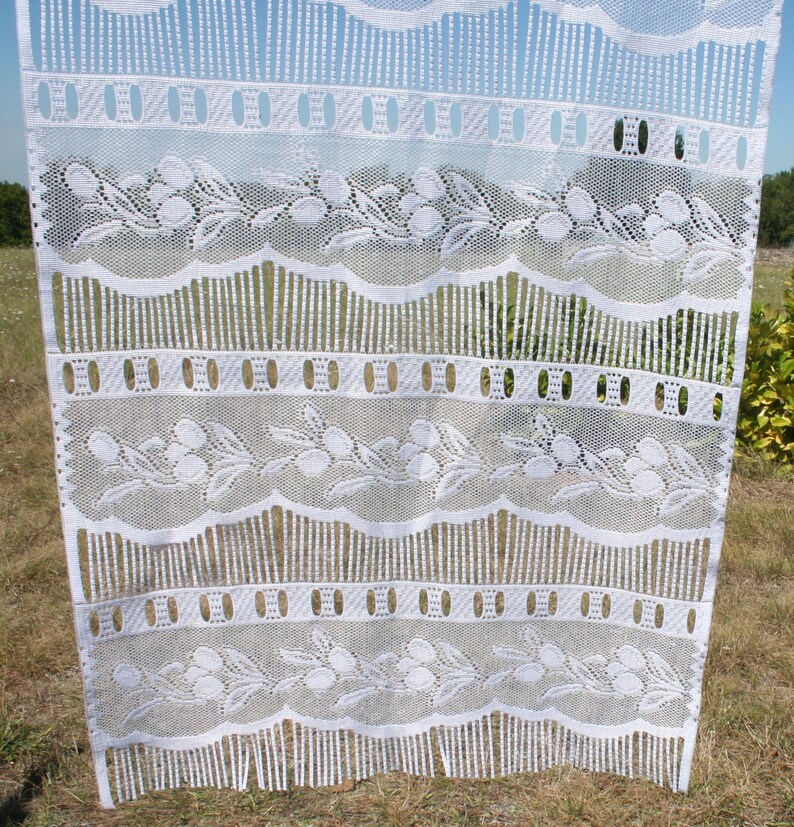 French Lace Curtain White Curtain Curtains Design Olives Etsy