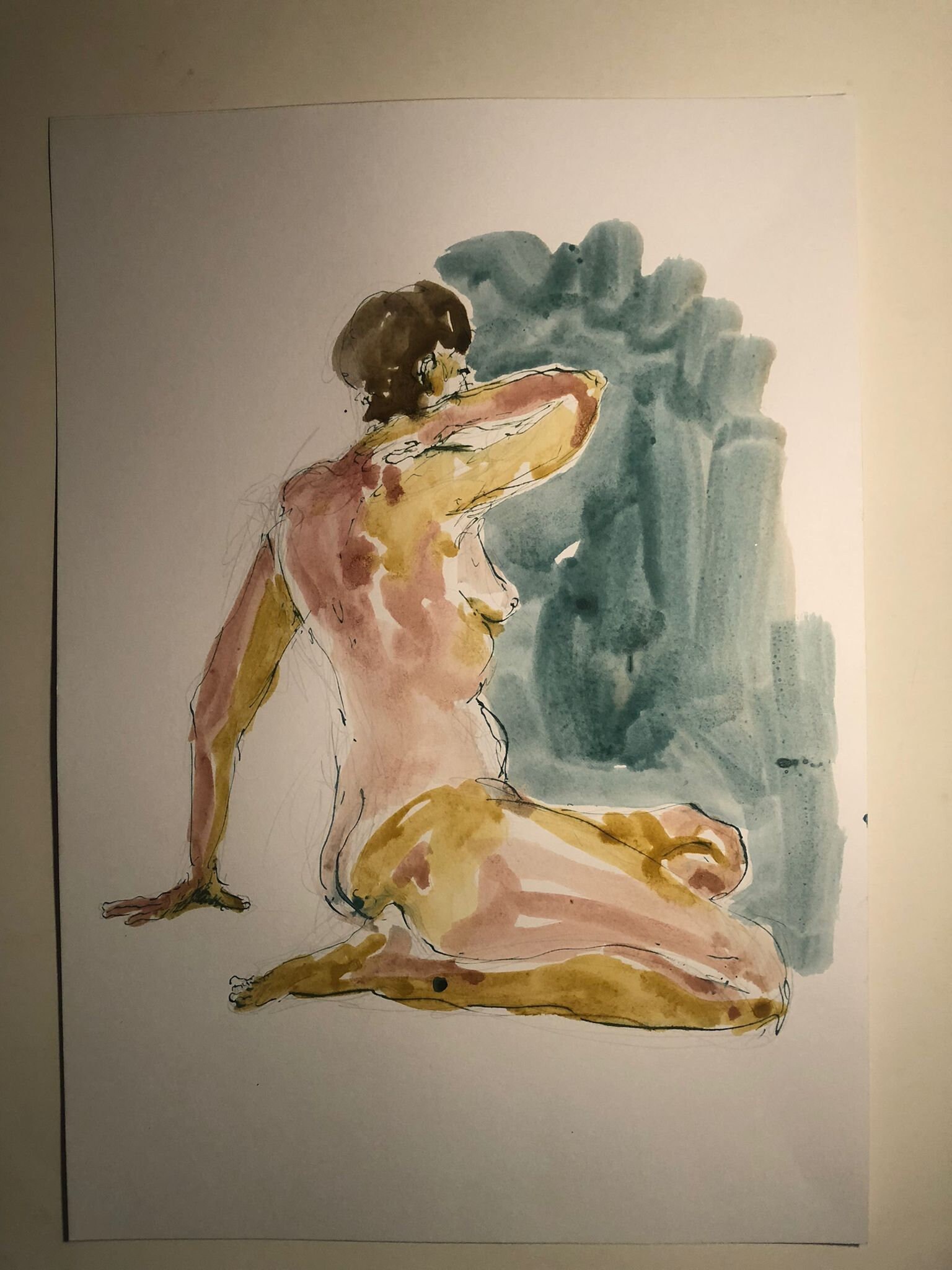 Dessin Nu Atelier Modèle Vivant