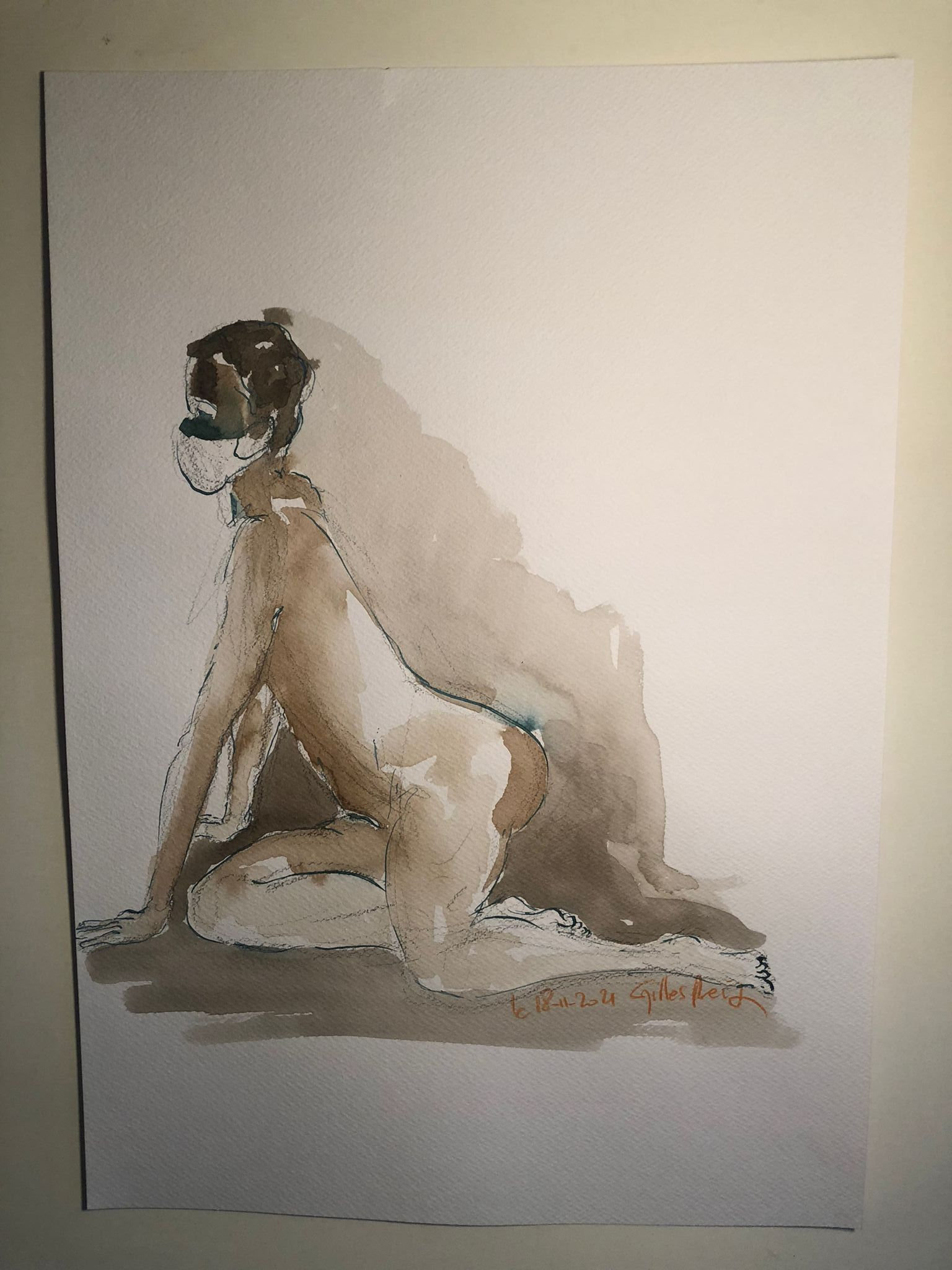 Dessin Nu Atelier Modele Vivant