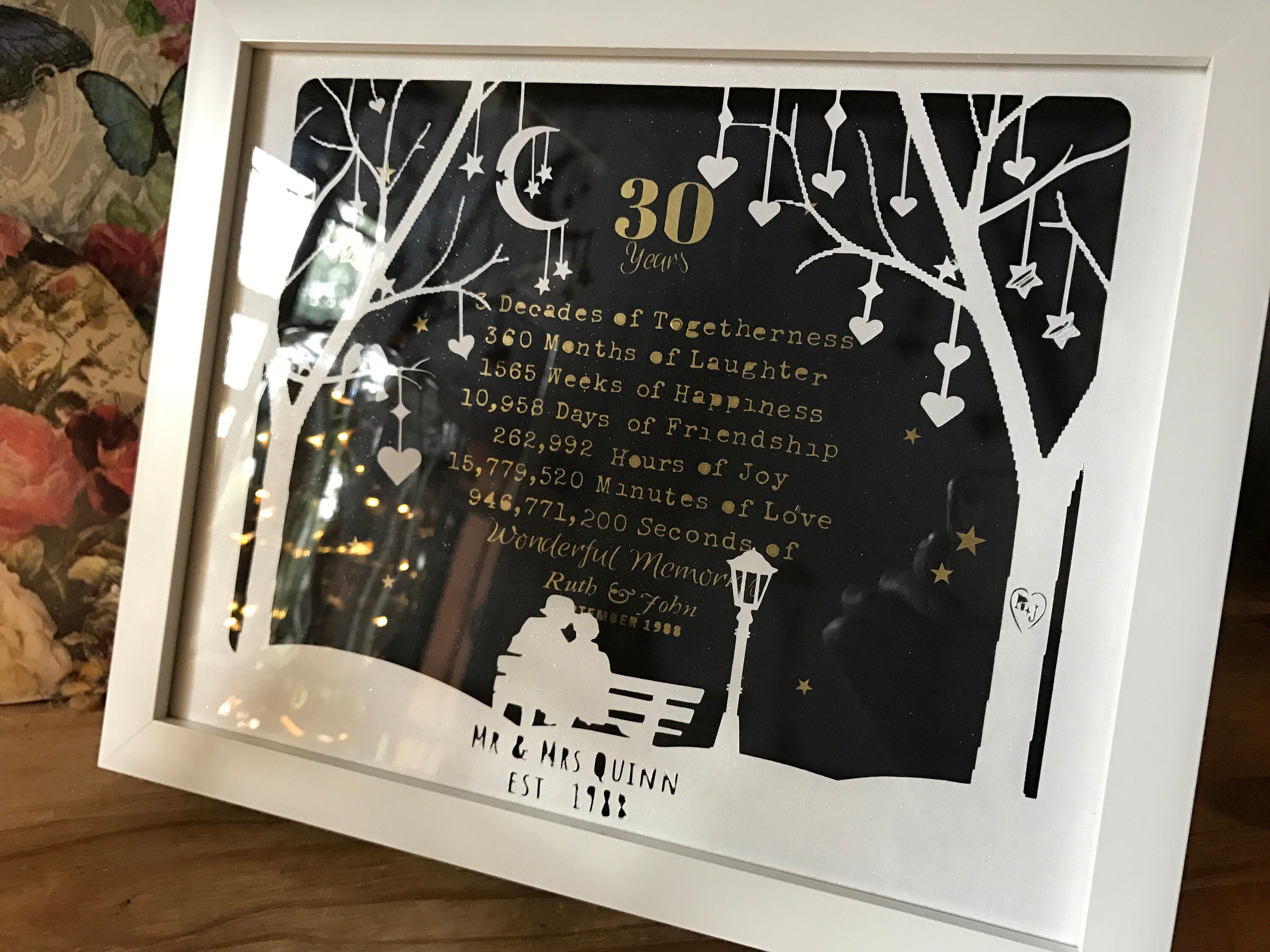 Home & Living Personalised Wedding Anniversary Gift Personalized