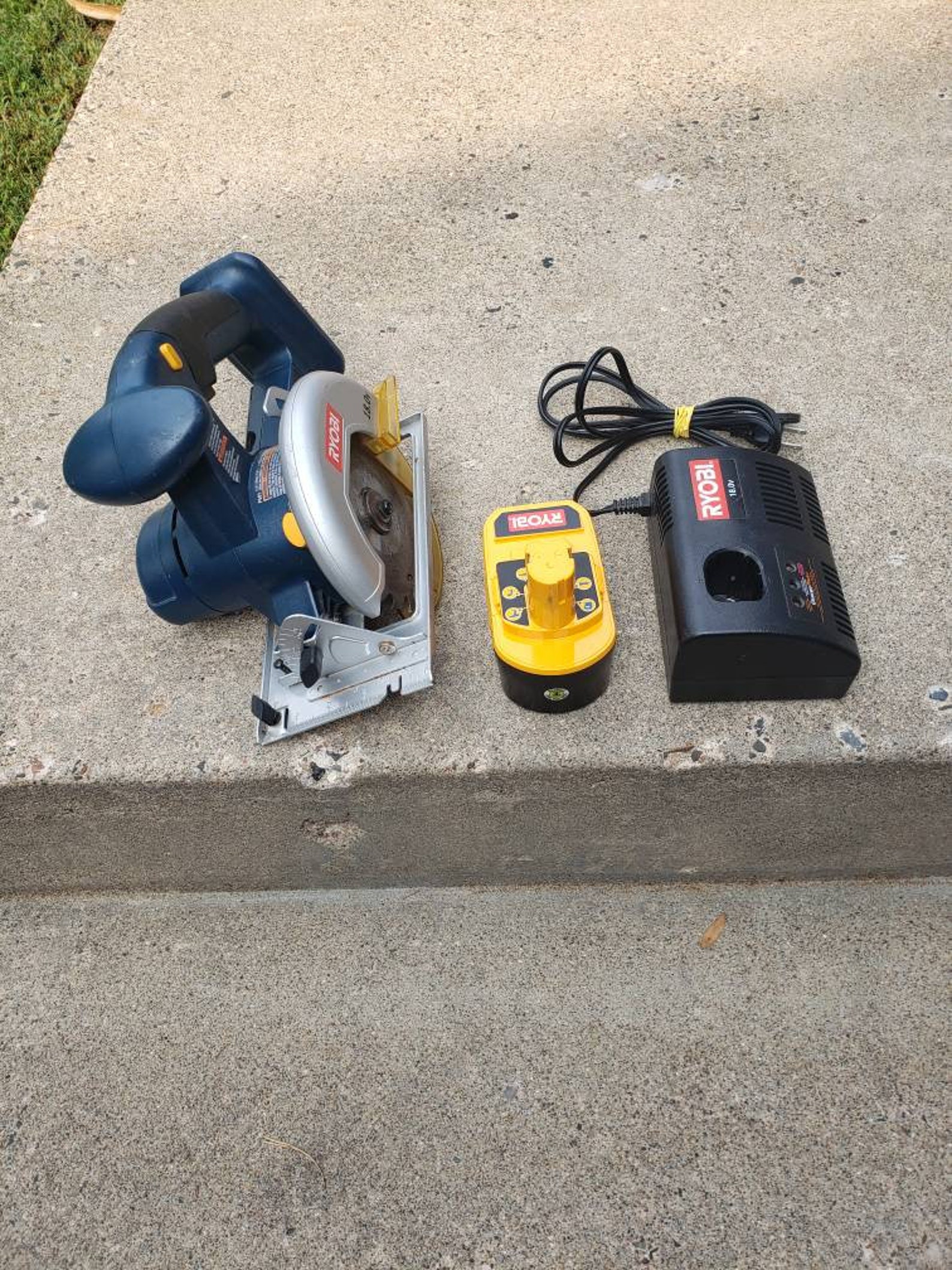 RYOBI P501 5 1/2 18V Cordless Circular Saw Set Battery Etsy