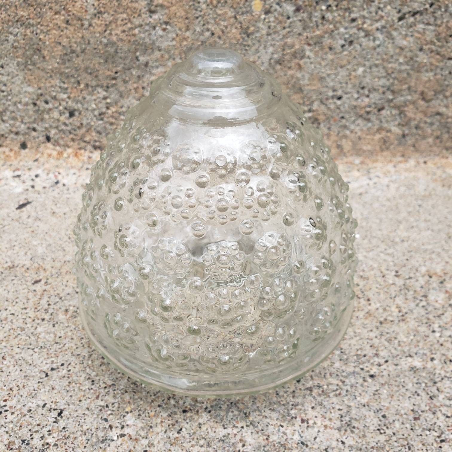 Vintage Clear Glass Light Cover Globe Acorn Beehive Shade Etsy