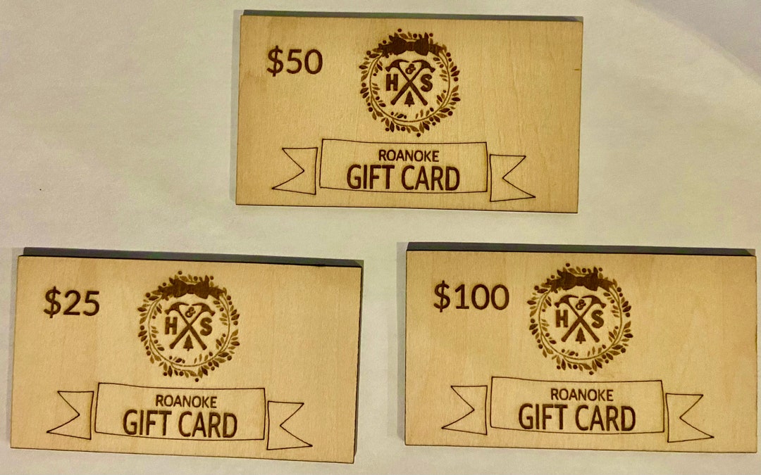 10 Custom Wood Gift Cards Etsy