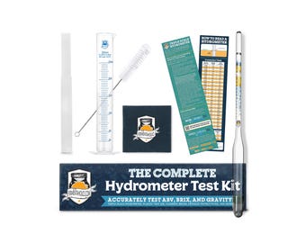 Fermentaholics Hydrometer Kit with Hydrometer, Plastic Test Jar Monitor ABV