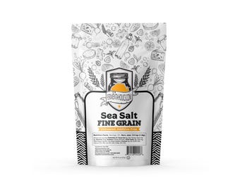 Sal marina Fermentaholics – 226 g – Grano fino / Sin tratar, sin aditivos para fermentación y salmuera