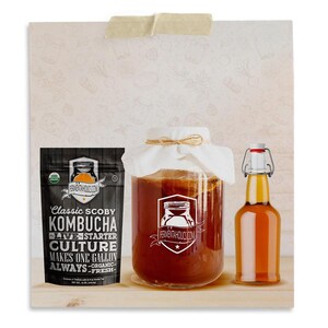 The Complete Kombucha Brewing Starter Kit with Culture | Fermentaholics USDA Certified Organic Making Kit (The Pro Kombucha Brewing Kit) image 6