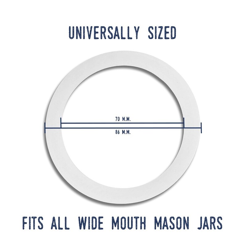Wide Mouth Jar Silicon Gaskets, 10 Pack Create Airtight Seals Etsy