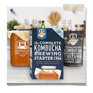 The Complete Kombucha Brewing Starter Kit with Culture | Fermentaholics USDA Certified Organic Making Kit (The Pro Kombucha Brewing Kit) image 3