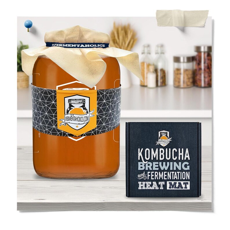 The Complete Kombucha Brewing Starter Kit with Culture | Fermentaholics USDA Certified Organic Making Kit (The Pro Kombucha Brewing Kit) image 5