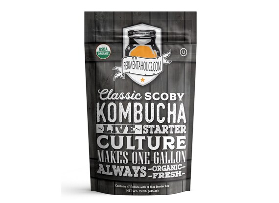 The Complete Kombucha Brewing Starter Kit | Fermentaholics USDA Certified  Organic Kit (The Complete Kombucha Brewing Starter Kit)