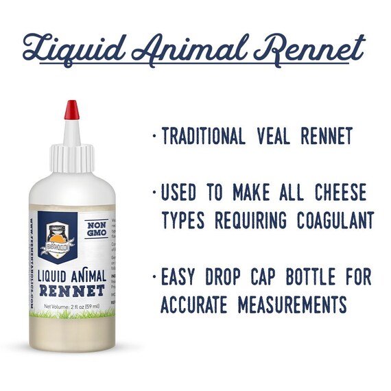 Fermentaholics Liquid Animal Rennet for Cheese Making Milk - Etsy Ireland Fermentaholics Liquid Animal Rennet for Cheese Making Milk - Etsy Ireland