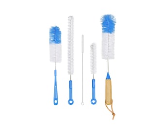 Fermentaholics The 5 Tool Takedown Bottle Brush Cleaning Kit for Cleaning Bottles, Jars, Jugs, Straws, Fermenters, Drains, and More