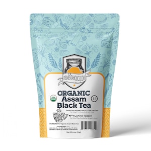 Fermentaholics Assam Black Tea Organic Loose Leaf Tea 4 oz Package