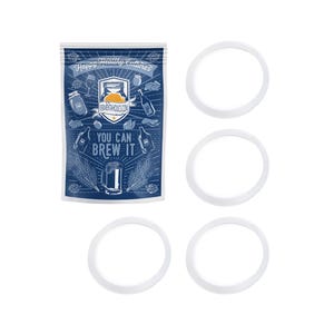Silicone Gasket For Standard 110 MM Gallon Lid 4pk - Creates Airtight Seal