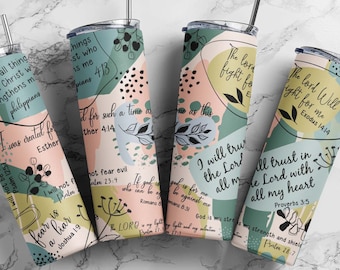 Sage Green Christian Verse 20oz Tumbler Design (Digital Download)