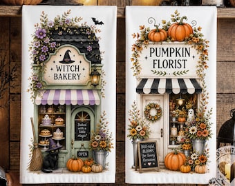 Halloween Spooky Season Png, Kitchen Towel Sublimation , Fall Market Design, Digital Download