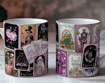 Tarot Cards Coffee Mug Wrap Design (Digital Download)