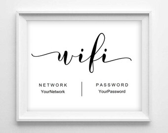 Guest Room Wifi Etsy