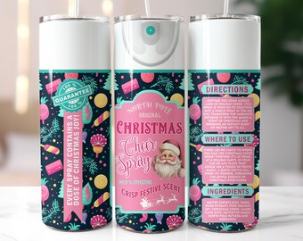 Christmas Cheer Spray Tumbler Sublimation Design (PNG Digital Download)