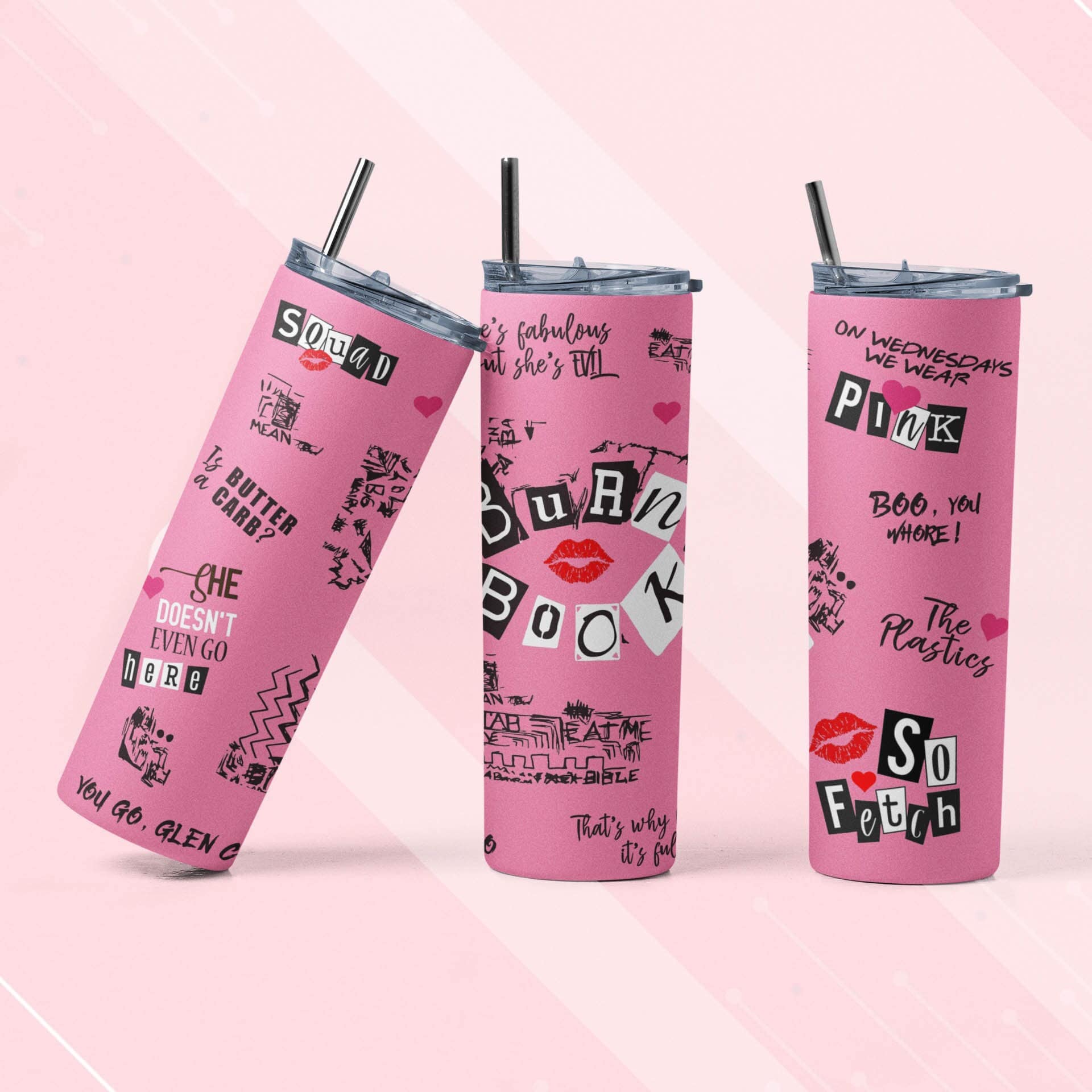 Burn Book Mean Girls Sublimation Design 20oz Skinny Tumbler Etsy