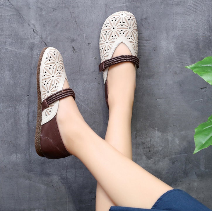 hollow carved casual sandals